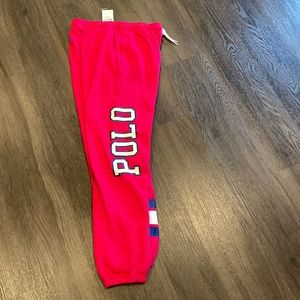 - Polo by Ralph Lauren hot pink/raspberry sweatpants Girls size 16